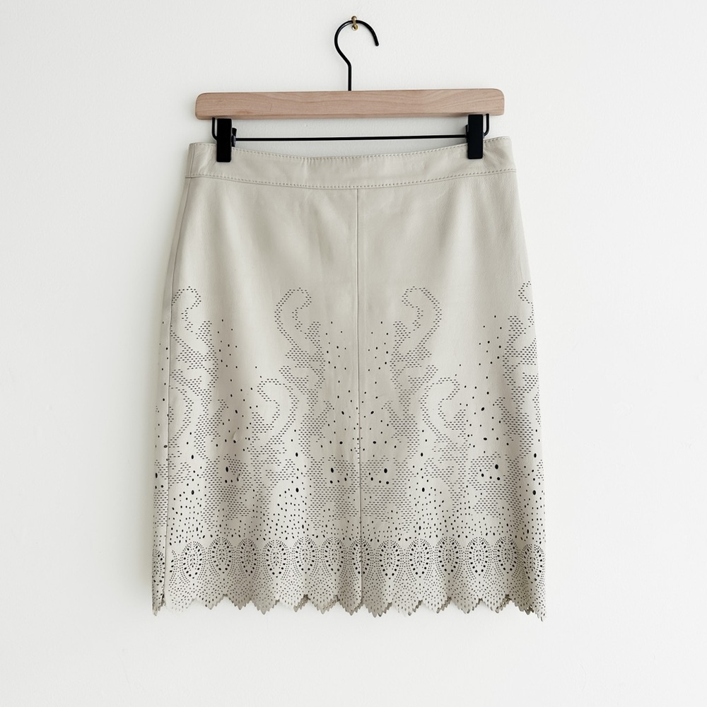 Tory Burch Leather Skirt Size 4